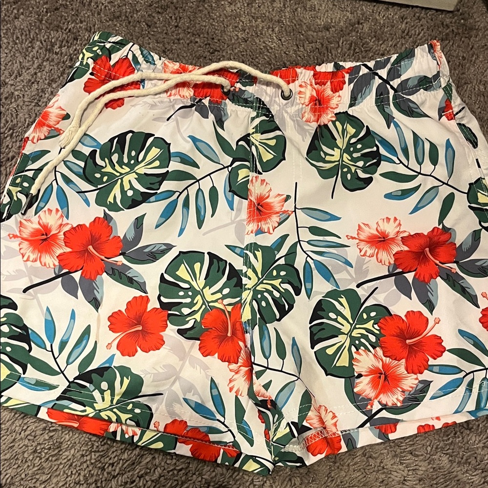 Floral Print Swim Shorts